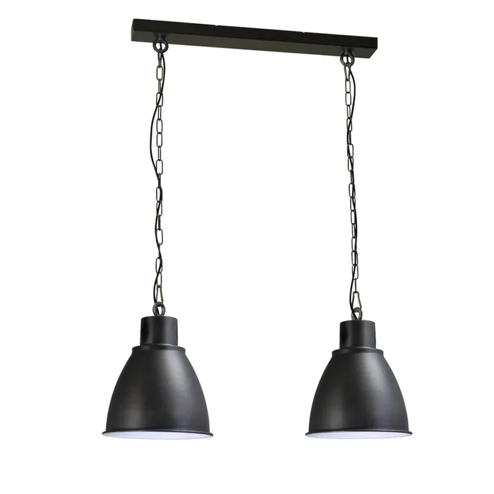 Masterlight – Esszimmerlampe Industria 2×27 2-Licht-Anthrazit