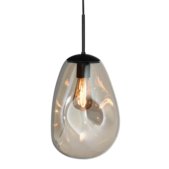 Masterlight – Hängelampe Lava 1x Goldglas Ø 22,5cm