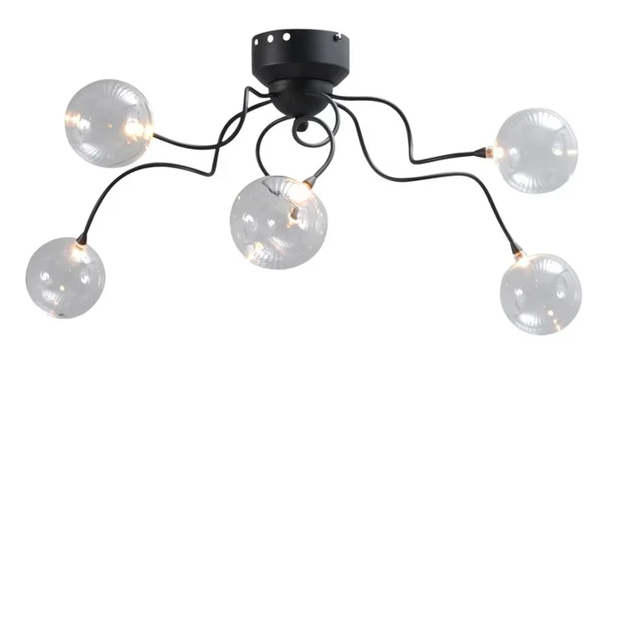 Masterlight – LED-Deckenlampe Gio 5-leichter schwarz