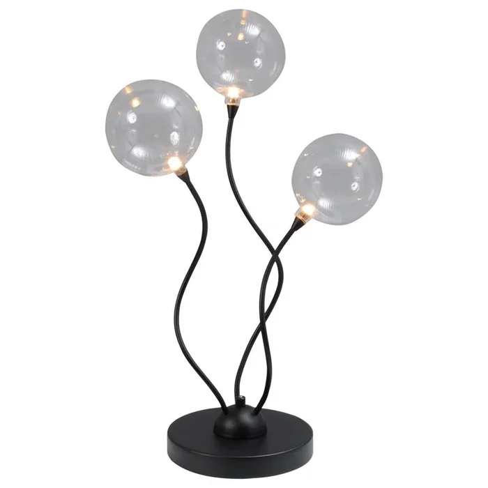 Masterlight – LED Tischlampe Gio 3-Licht-Schwarz