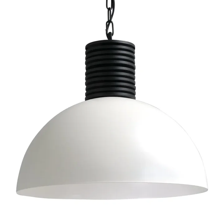Masterlight – Pendelleuchte Industria 50 Bud 50 cm weiß mit schwarz