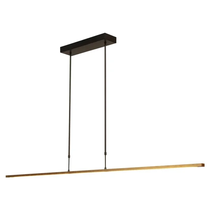 Masterlight – Schwarze Hängelampe Real 2 160cm mit Gold