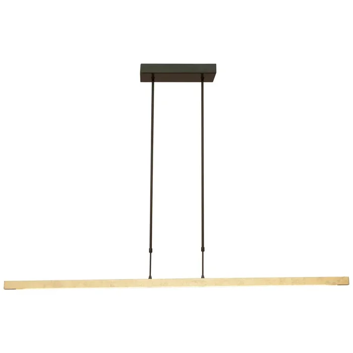 Masterlight – Schwarze Hängelampe Real 3 130cm mit Gold