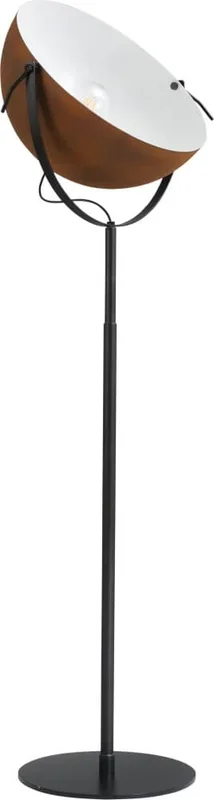 Masterlight – Stehlampe Larino 60 180 cm schwarz mit rostbraun
