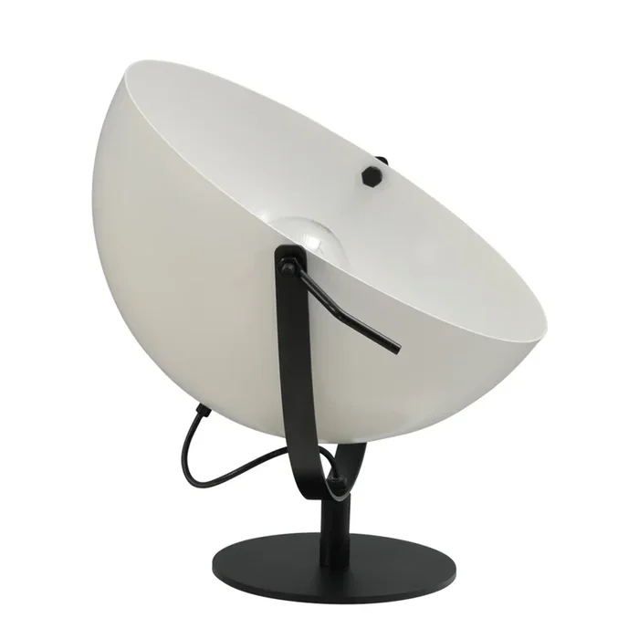 Masterlight – Tischlampe Industria schwarz mit weiß