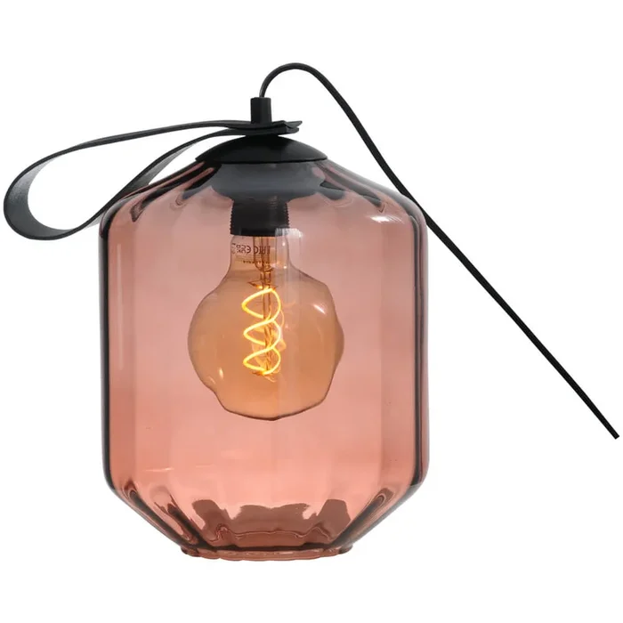 Masterlight – Tischlampe Porto Tragen Sie es mit rotem Jagger-Glas