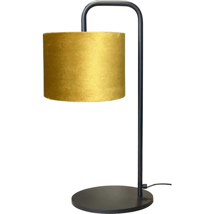 Masterlight – Tischlampe Venus mit goldfarbenem Lampenschirm