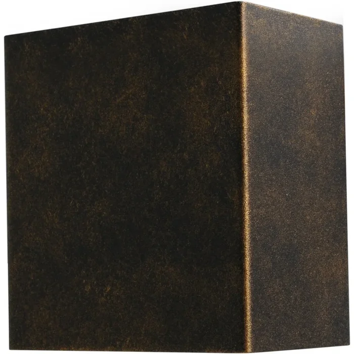 Masterlight – Wandleuchte Up – Down Metallico Schwarzgold geflammt