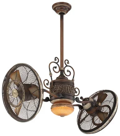 Minka Aire Traditional Gryo Led 42″Performance Fan in Belcaro Walnut – F502L-BCW