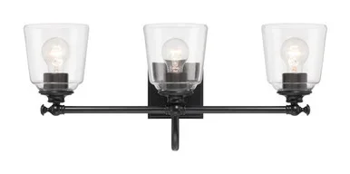 Minka-Lavery Antonia Three Light Bath Vanity in Coal – 4003-66A