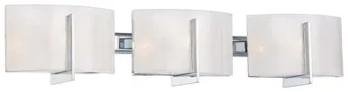 Minka-Lavery Clarte Three Light Bath in Chrome – 6393-77