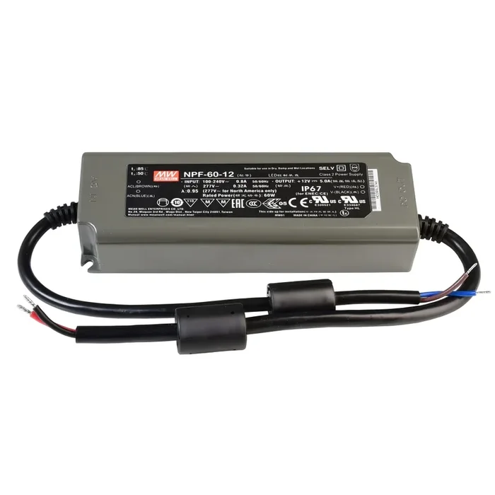 Netzger�t MEANWELL CV, NPF-60-12 spannungskonstant, schwarz