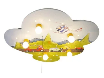 Niermann Kinder Deckenleuchte mit tollen Autos Amazon Echo kompatibel, LED-Schlummerlicht
