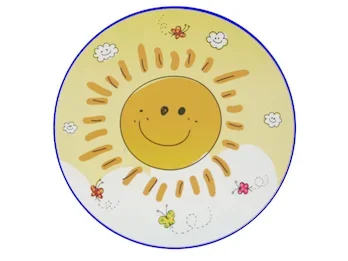 Niermann Kinderzimmer Wandlampe SUNNY Gelb, Motiv Sonne, Ø 25cm