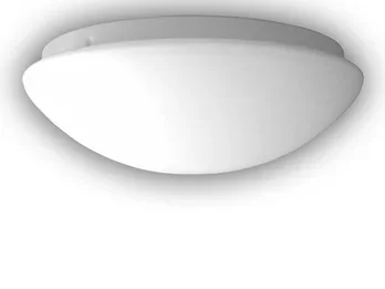 Niermann LED Deckenleuchte rund Opalglas matt, Nurglasleuchte, Ø 30cm