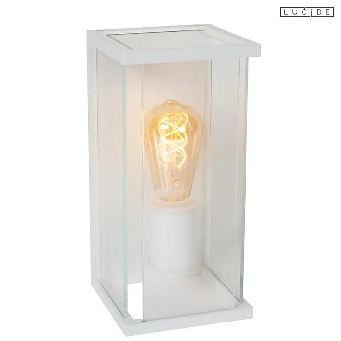 Outdoor Wandleuchte CLAIRE 1x E27 IP54 inkl. PIR-Sensor & Tag- / Nachtsensor wei�
