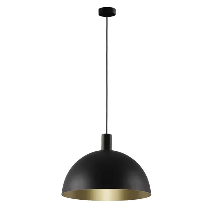 Pendelleuchte TIGA 3707/35, E27, max. 15W, IP20, schwarz / gold