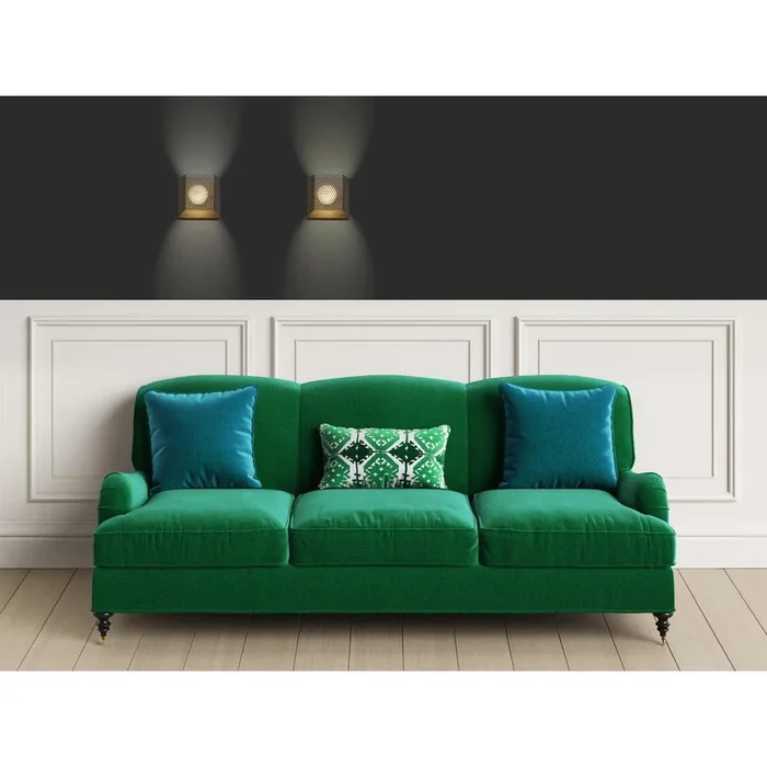 Priamo Wandleuchte eckig 10×10 cm Gibas