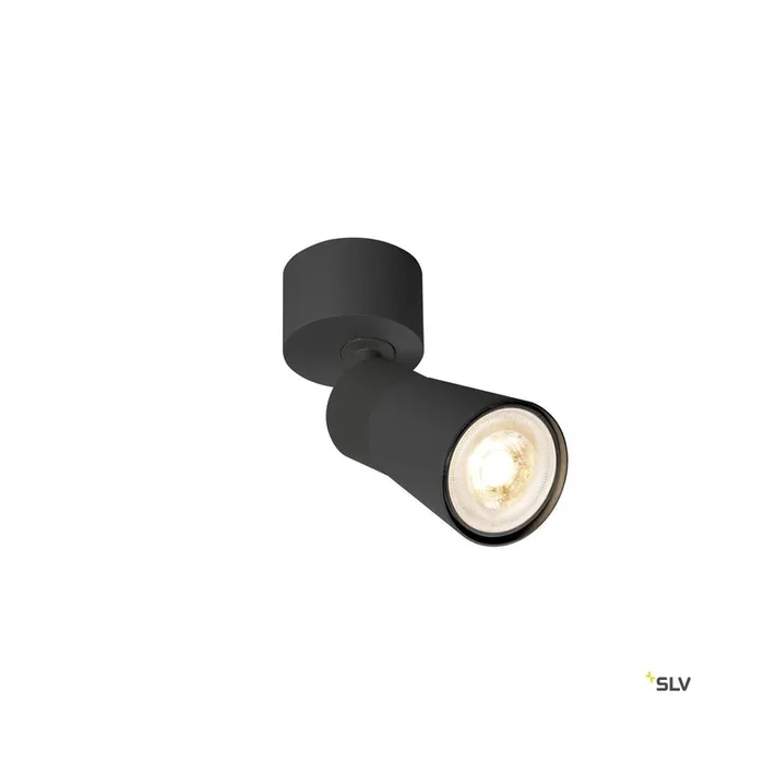 PURI 2.0 Cone, Wand- und Deckenaufbauleuchte, 1x max. 6 W GU10, schwarz