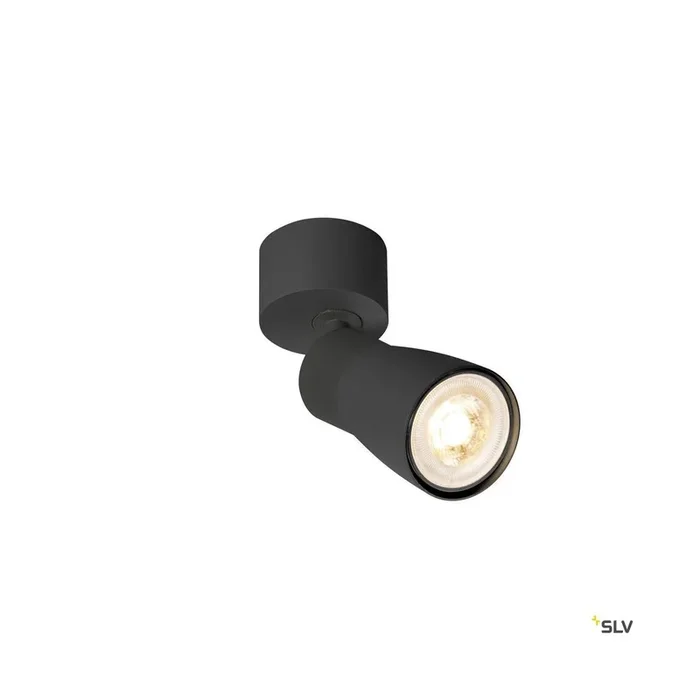 PURI 2.0 Dome, Wand- und Deckenaufbauleuchte, 1x max. 6 W GU10, schwarz