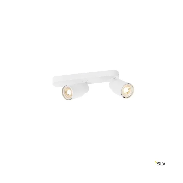 PURI 2.0 Tube, Wand- und Deckenaufbauleuchte, asymmetrisch, 2 x max. 6 W GU10, weiß