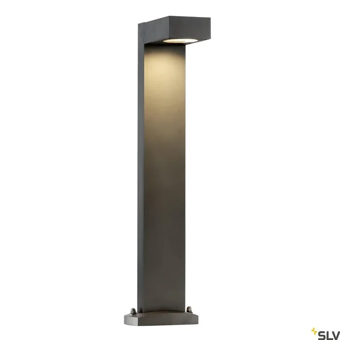 QUADRASYL 75, Outdoor Standleuchte, Energiesparleuchte GX53, IP44, eckig, anthrazit, L/B/H 19/22,5/75 cm, max. 11 W