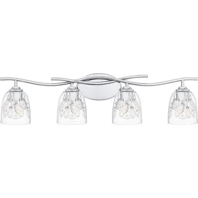 Quoizel Ansley Four Light Bath in Polished Chrome – ALE8633C