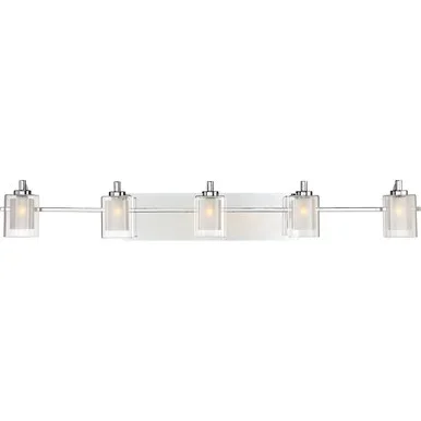 Quoizel Kolt Five Light Bath Fixture in Polished Chrome – KLT8605CLED