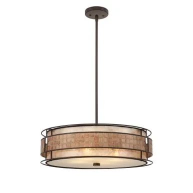 Quoizel Laguna Four Light Pendant in Renaissance Copper – MC8420CRC