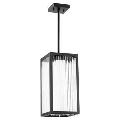 Quorum Maestro LED Pendant in Textured Black – 9718-7-69