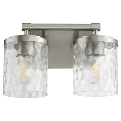 Quorum Starky Two Light Vanity in Satin Nickel – 517-2-65