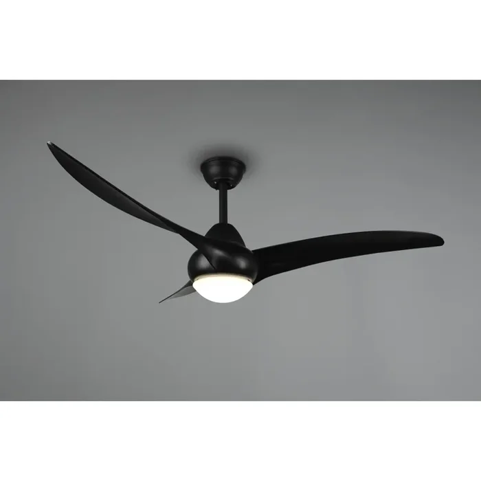 Reality Alesund Deckenventilator LED Schwarz, 1-flammig, Fernbedienung