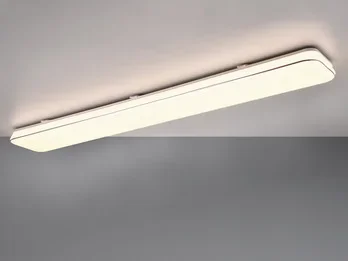 Reality Leuchten Flache LED Deckenleuchte BLANCA dimmbar, Warmweiß, Breite 120cm