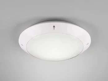 Reality Leuchten Runde Außendeckenleuchte Wandlampe CAMARO in Weiß matt – 26 cm
