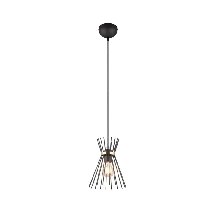 Reality ROD Pendelleuchte Gold, Schwarz, 1-flammig