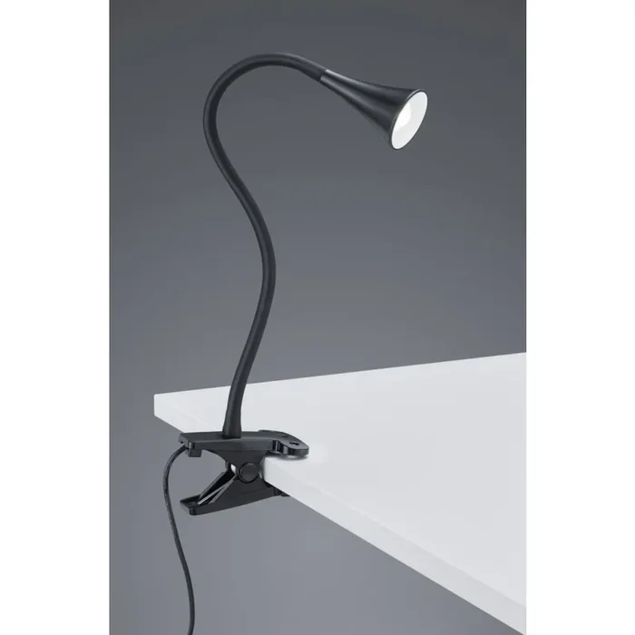 Reality VIPER Klemmleuchte LED Schwarz, 1-flammig