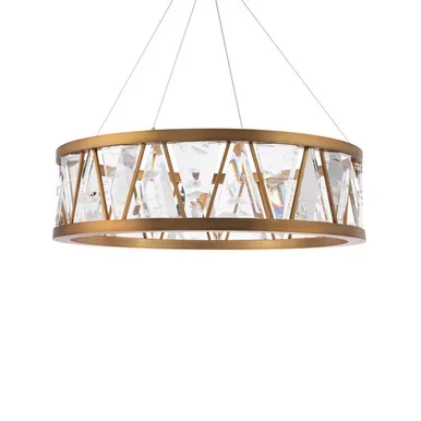Schonbek Beyond Corinth LED Pendant in Aged Brass – BPD74232-AB