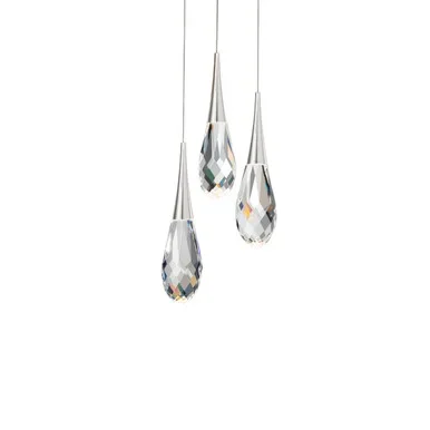 Schonbek Beyond Hibiscus LED Pendant in Polished Nickel – BPD21203-PN