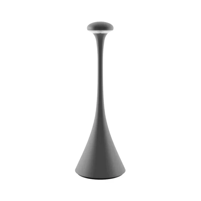Sigor Akkutischleuchte Nudrop 290mm 2200K/2700K IP54 197lm dimmbar graphitgrau