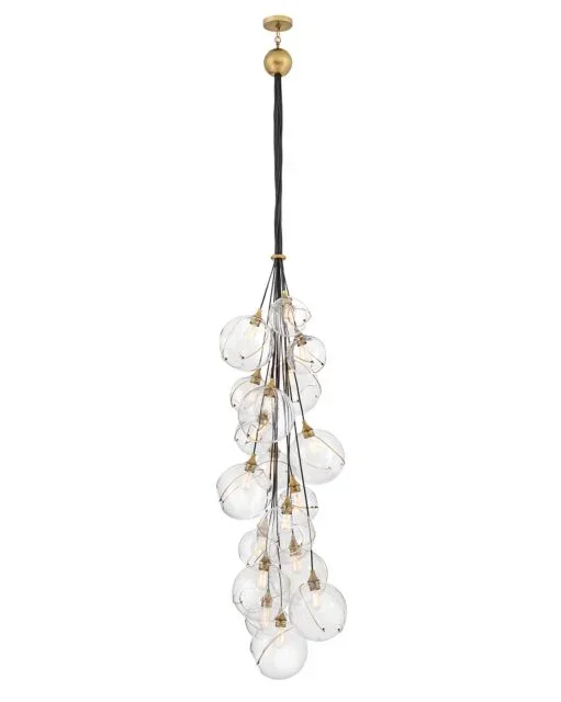 Skye Double Multi Tier Chandelier – Clear Glass