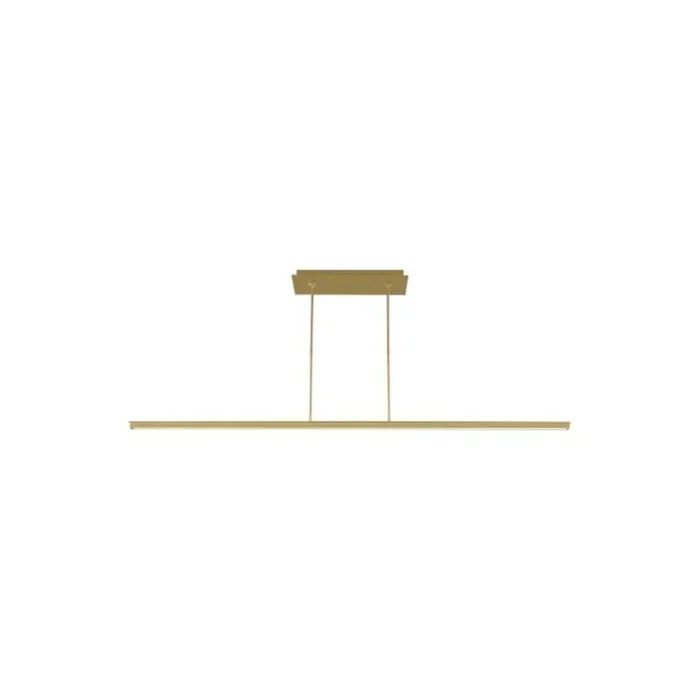Stagger 72 Linear Suspension Linear Suspension 1-Light LED 2700K Natural Brass by Mick De Giulio700LSSTG72NB-LED927