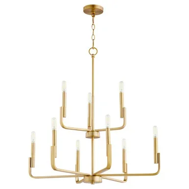 Tempo Nine Light Chandelier (6210-9-80)