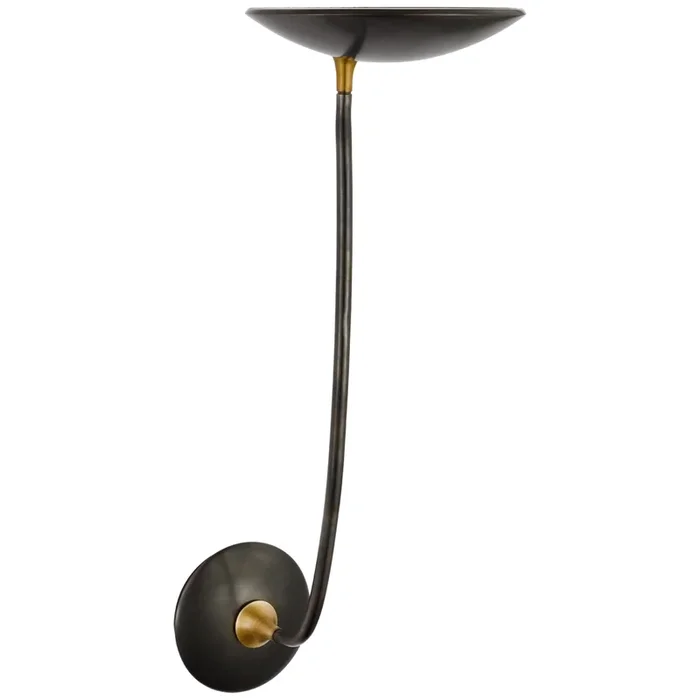 Thomas O’Brien Keira Large Sconce in Bronze and Hand-Rubbed Antique Brass Wall Light W8″ x H23″TOB 2783BZ/HAB