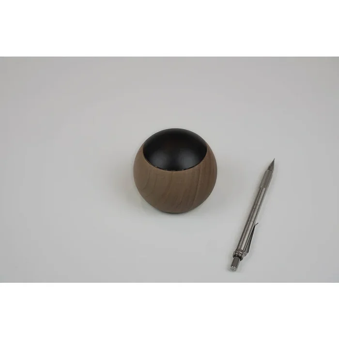 Tisch-Fernbedienung CASAMBI LEPUK EVOLUTION, Ballform, Touch + Kippen, 1-4 Kanal, Tunable White + Dimmen, Kirsche / Schwarz