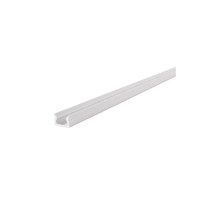 U-Profile Flat Au-01-05 voor 5-5,7 mm LED-strepen, witte matte, 2000 mm