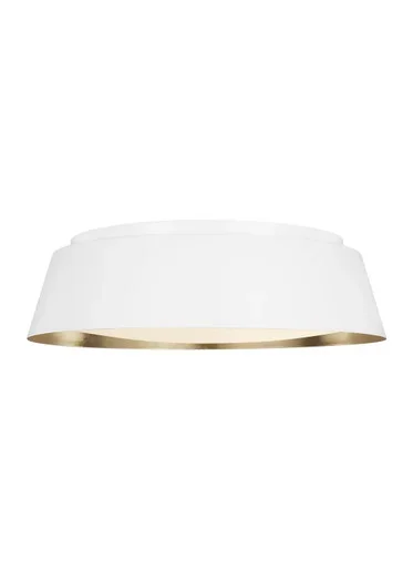 Visual Comfort Studio Asher Four Light Flush Mount in Matte White – EF1005MWT