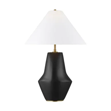 Visual Comfort Studio Contour One Light Table Lamp in Coal – KT1221COL1