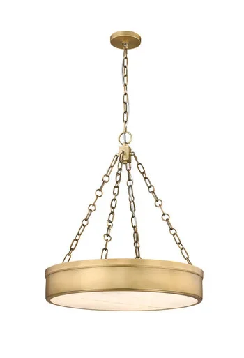 Z-Lite Anders LED Chandelier in Rubbed Brass – 1944P22-RB-LED