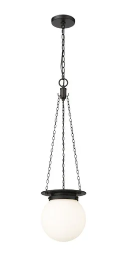 Z-Lite Calhoun One Light Pendant in Matte black – 7505P9-MB