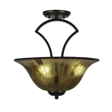 Zilo Three Light Semi-Flush (565-DG-708)